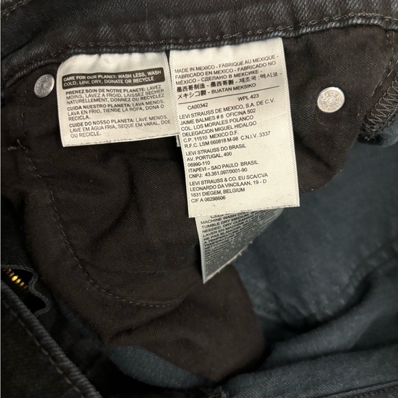 Levi’s Men’s Black Slim Fit Jeans 31x32 - Picture 10 of 11